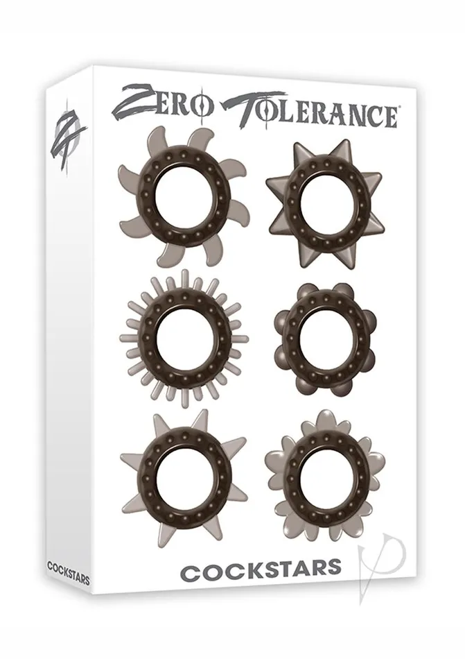 Zero Tolerance Male Sex Toys Zero Tolerance Cockstars Cock Ring Kit 6 piece kit Smoke Zero Tolerance Male Sex Toys Zero Tolerance Cockstars Cock Ring Kit 6 piece kit Smoke