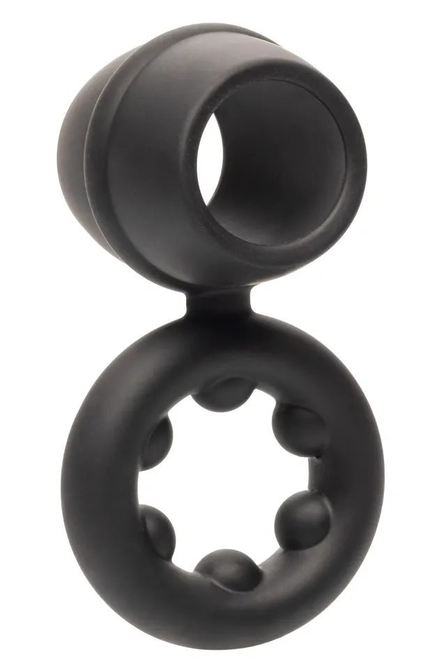 Alpha Liquid Silicone Dual Support Magnum Ring Black CalExotics Female Sex Toys Alpha Liquid Silicone Dual Support Magnum Ring Black CalExotics Female Sex Toys