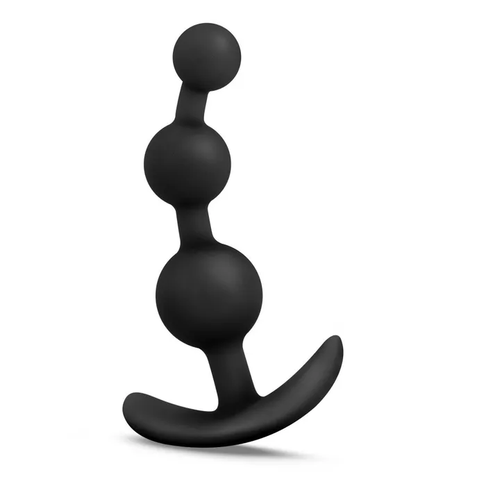 Anal Blush Anal Adventures Platinum Small Anal Beads Black
