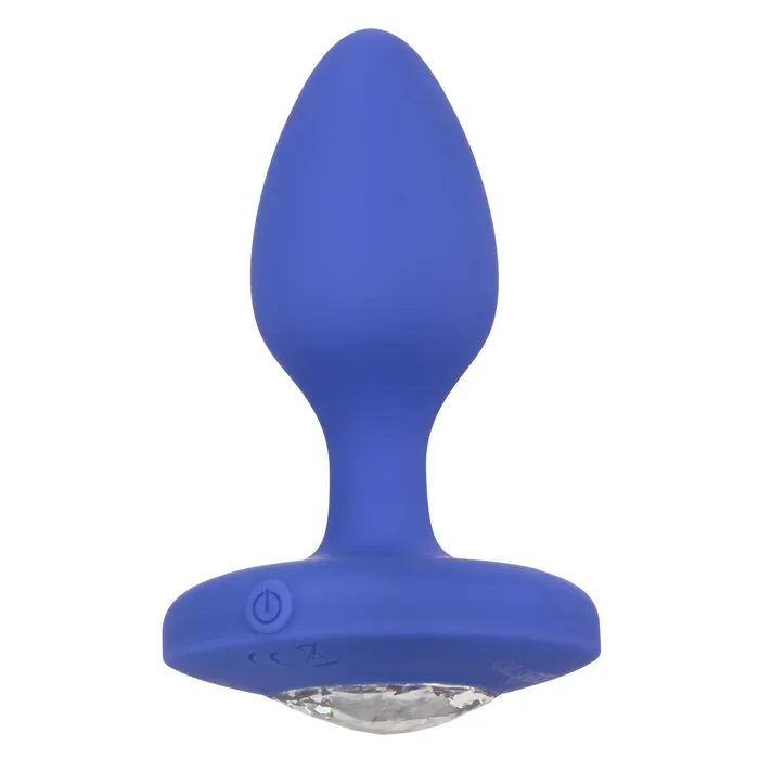 Anal CalExotics Cheeky Gems Medium Rechargeable Vibrating Probe Blue