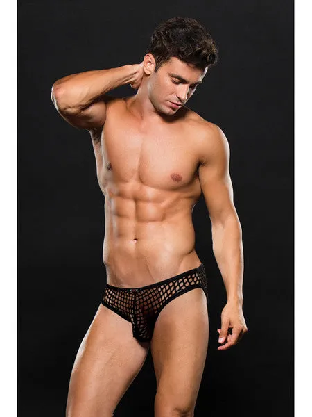Anal Envy Modern Fishnet Bikini Black SM Baci