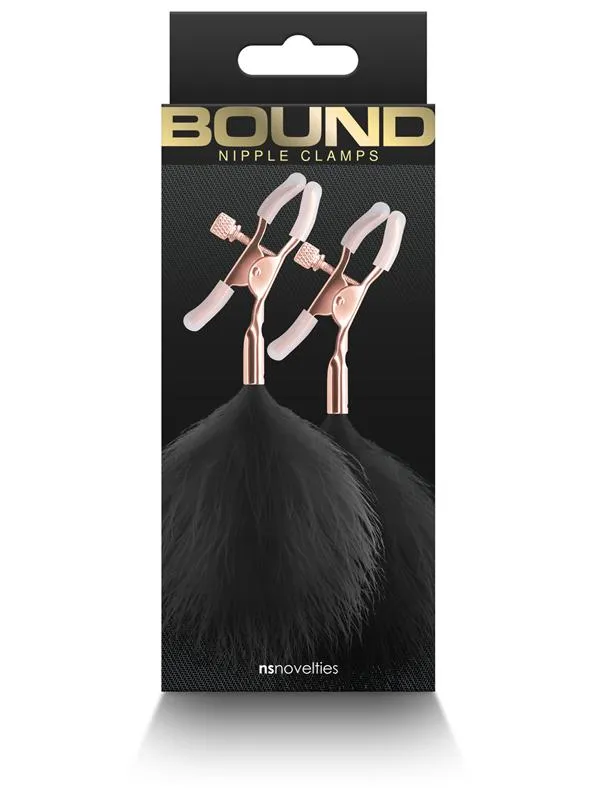Anal NS Novelties Bound Nipple Clamps F1 Black Anal NS Novelties Bound Nipple Clamps F1 Black