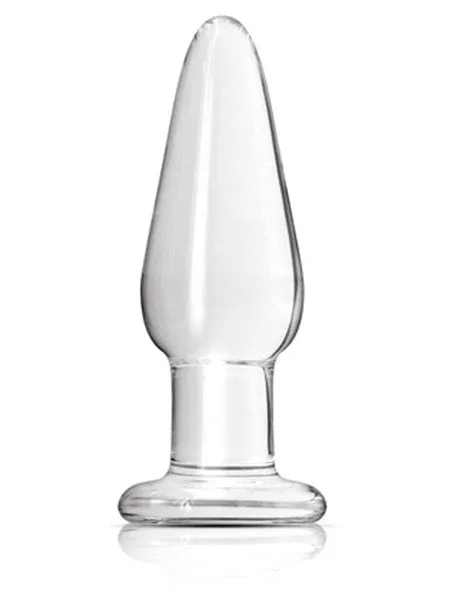 Anal NS Novelties Crystal Tapered Plug Medium Clear