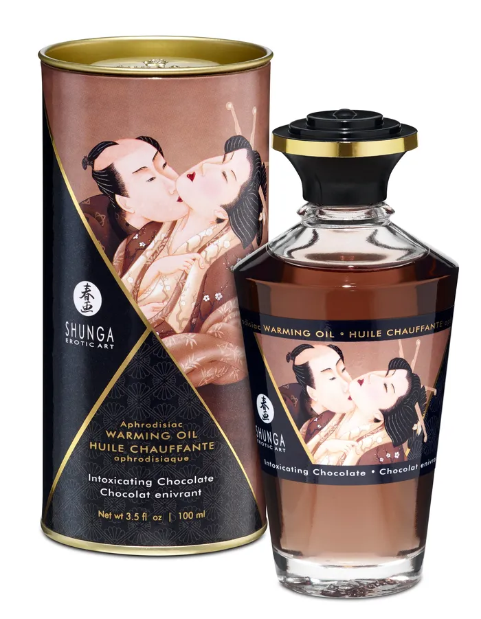 Aphrodisiac Warming Oil Intoxicating Chocolate Shunga Female Sex Toys