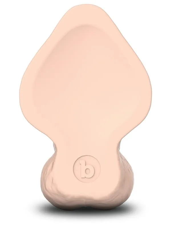 BVibe b Vibe Slipskin Realistic Silicone Dildo 8 in Curved Cream Female Sex Toys BVibe b Vibe Slipskin Realistic Silicone Dildo 8 in Curved Cream Female Sex Toys