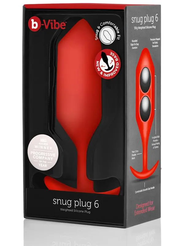 bVibe Snug Plug 6 Red BVibe Anal bVibe Snug Plug 6 Red BVibe Anal