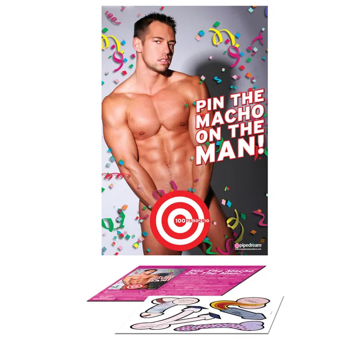 Bachelorette Party Favors Pin The Macho On The Man PipeDream Female Sex Toys Bachelorette Party Favors Pin The Macho On The Man PipeDream Female Sex Toys