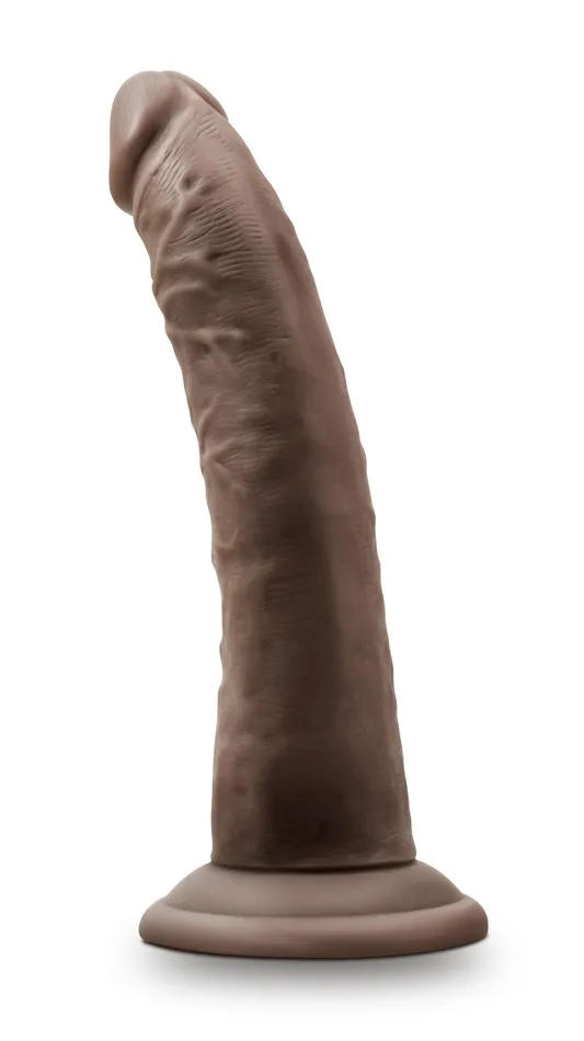 Blush Dildos Dr Skin Plus 7 Inch Posable Dildo Chocolate