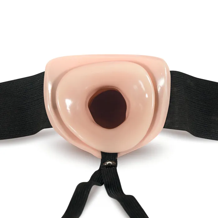 Blush Novelties Female Sex Toys Dr Skin Hollow Strap On 6 Inch Vanilla