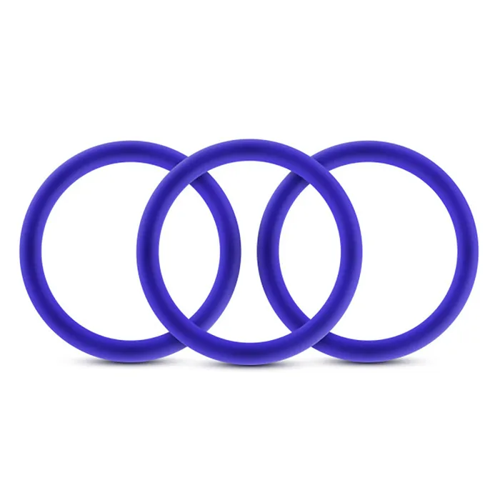 Blush Novelties Female Sex Toys Performance Vs1 Pure Premium Silicone Cockrings Medium Indigo Blush Novelties Female Sex Toys Performance Vs1 Pure Premium Silicone Cockrings Medium Indigo