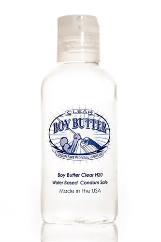 Boy Butter Clear H2O 4 Oz Boy Butter Dildos