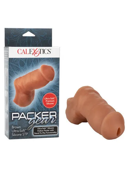 CalExotics Female Sex Toys Packer Gear UltraSoft Silicone STP Brown