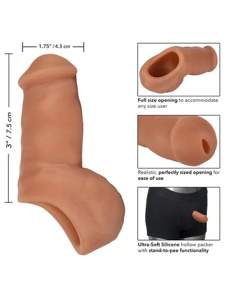 CalExotics Female Sex Toys Packer Gear UltraSoft Silicone STP Brown