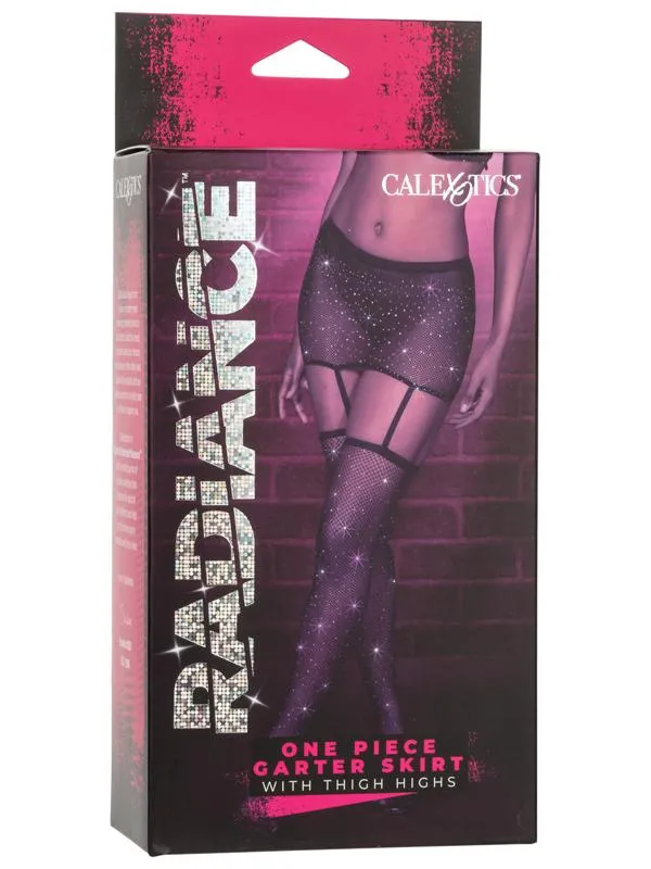 CalExotics Male Sex Toys Radiance One Piece Garter Skirt With Thigh Highs CalExotics Male Sex Toys Radiance One Piece Garter Skirt With Thigh Highs