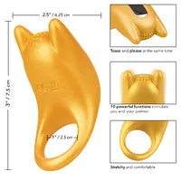 CalExotics Naughty Bits Horny AF Vibrating Cock Ring Couples