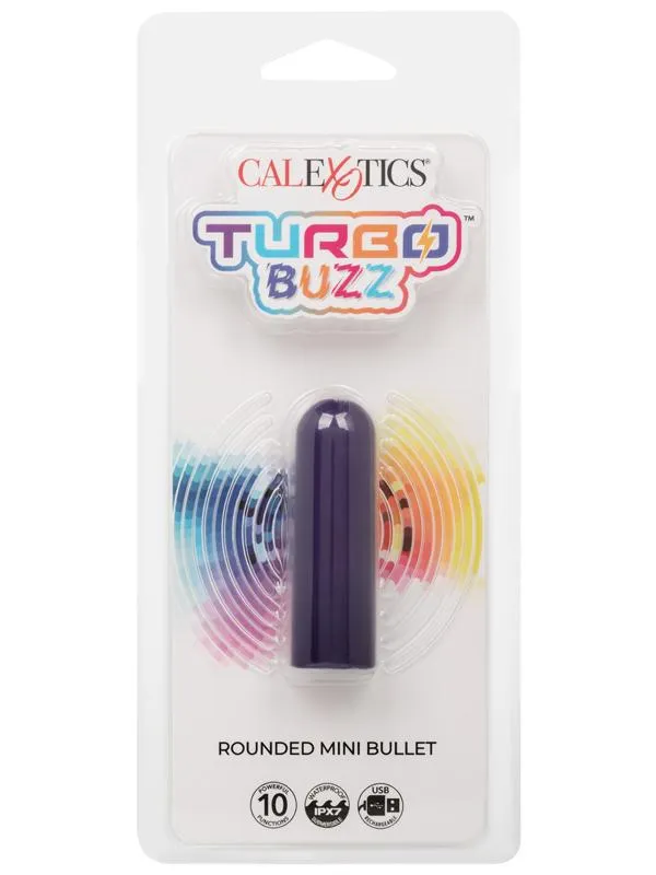CalExotics Turbo Buzz Rounded Mini Bullet Purple Vibrators CalExotics Turbo Buzz Rounded Mini Bullet Purple Vibrators