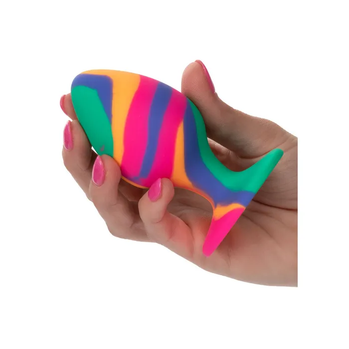 Cheeky Large Tie Dye Butt Plug California Exotic Anal