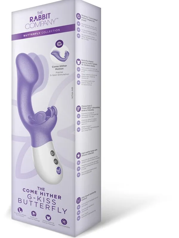 Come Hither Butterfly GKiss VibePurple The Rabbit Company Vibrators Come Hither Butterfly GKiss VibePurple The Rabbit Company Vibrators