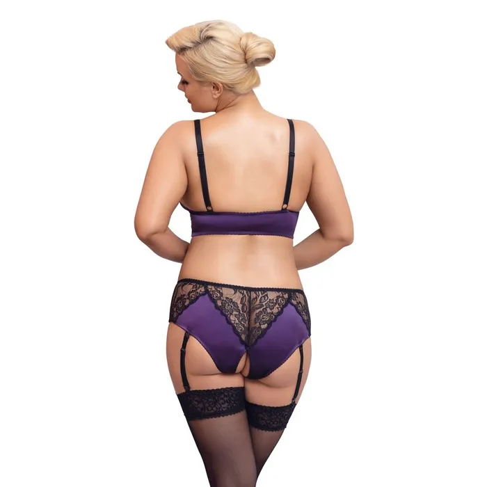 Cottelli Collection Anal Cottelli Curves Bralette Suspender Set