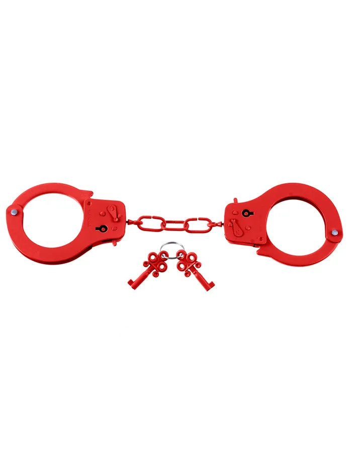 Couples Fetish Fantasy Series Metal Handcuffs Red Pipedream