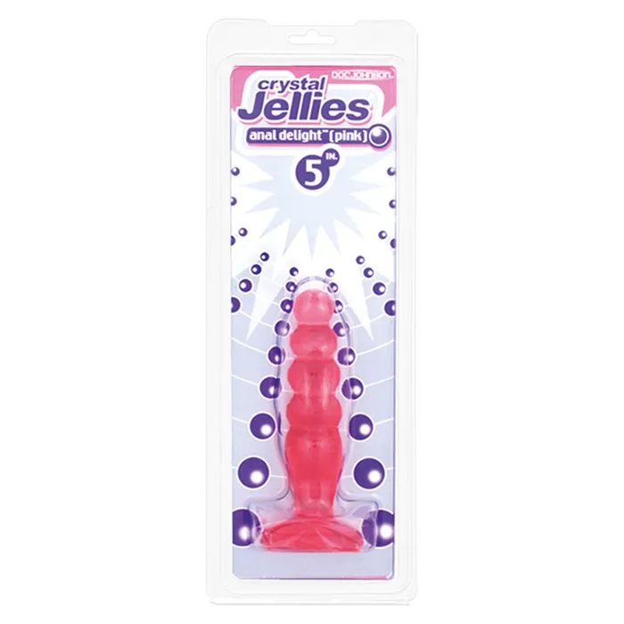 Crystal Jellies Anal Delight Butt Plug Pink Doc Johnson Anal Crystal Jellies Anal Delight Butt Plug Pink Doc Johnson Anal