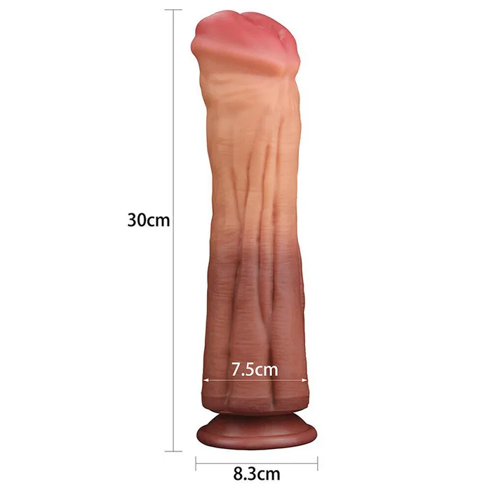 Dildos Lovetoy Lovetoy 12 Inch Dual Layered Silicone Horse Cock