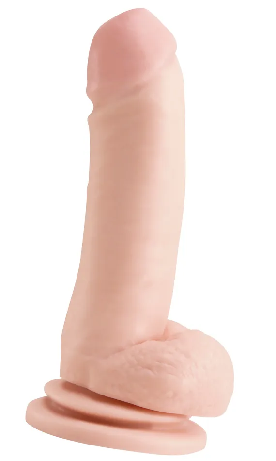 Dildos Pipedream Basix Rubber Works 8 Inch Suction Cup Dong Flesh