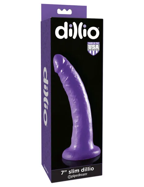Dildos Pipedream Products Dillio Purple 7 in Slim