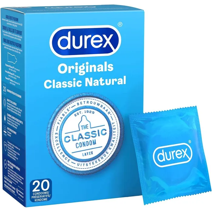 Durex Condoms Vibrators Durex Originals Classic Natural Condoms 20 Pack
