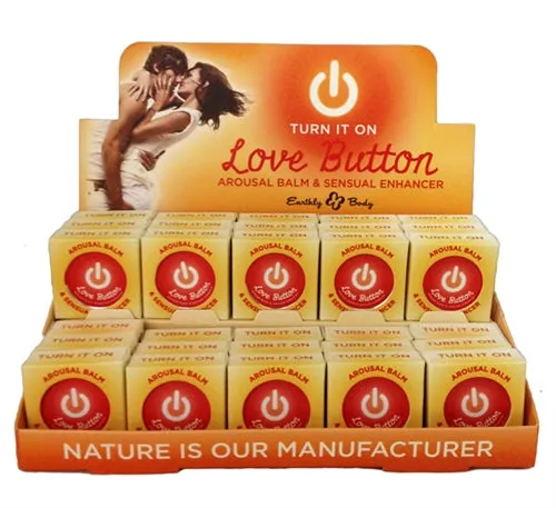 Earthly Body Vibrators Love Button Arousal Balm 30 Piece POP Display