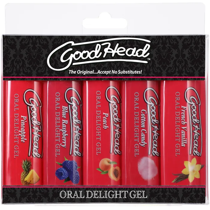 Enhancers Doc Johnson Goodhead Oral Delight Gel 5 Pack 1 Oz