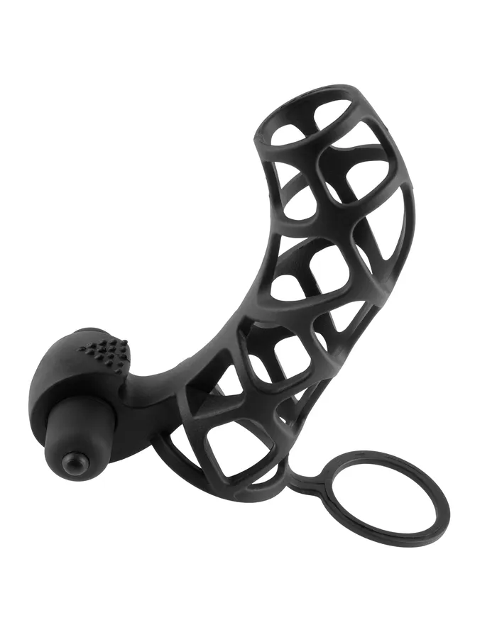 Fantasy XTensions Extreme Silicone Power Cage Black Pipedream Male Sex Toys