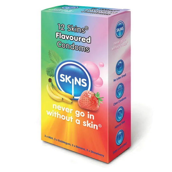 Female Sex Toys Skins Condoms Skins Flavoured Condoms 12 Pack