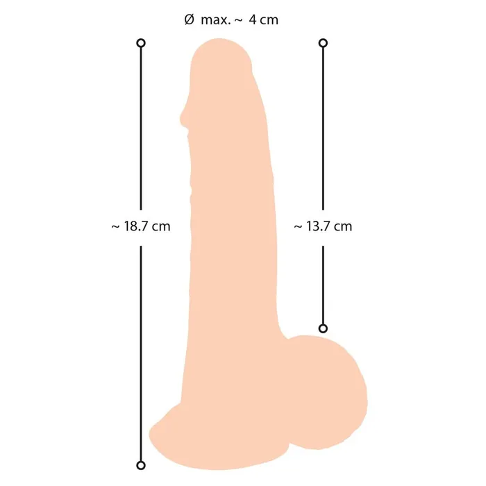 Female Sex Toys You2Toys Nature Skin Dildo With Movable Skin 19cm