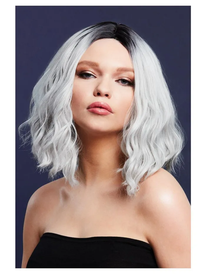 Fever Lingerie Anal Fever Cara Wig Two Toned Blend Ice Silver