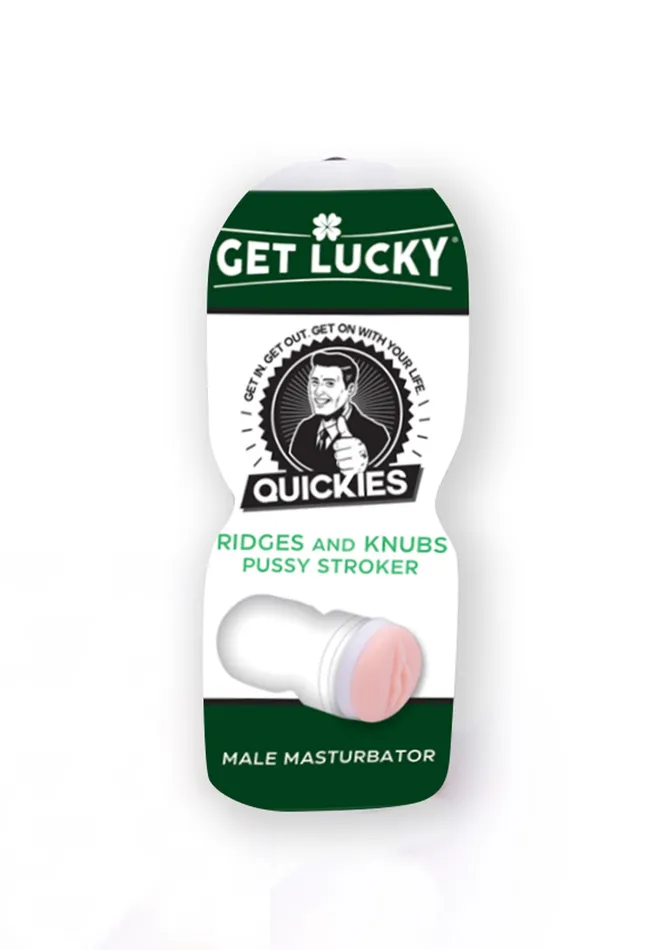 Get Lucky Quickies Ridges and Knubs Pussy Stroker Voodoo Toys Male Sex Toys