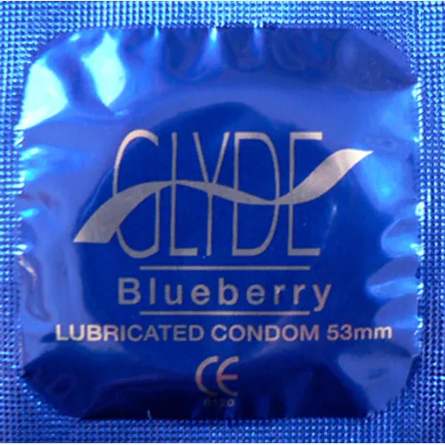 Glyde Condoms 10 Pack Blueberry Glyde Male Sex Toys