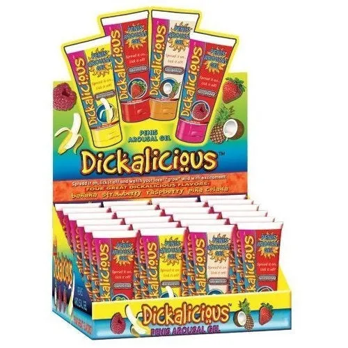 Hott Products Couples Dickalicious 24 Piece pop Display 2 Fl Oz Tubes