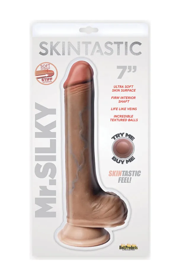 Hott Products Dildos Skinsations Skintastic Series Mr Silky 7 Inches