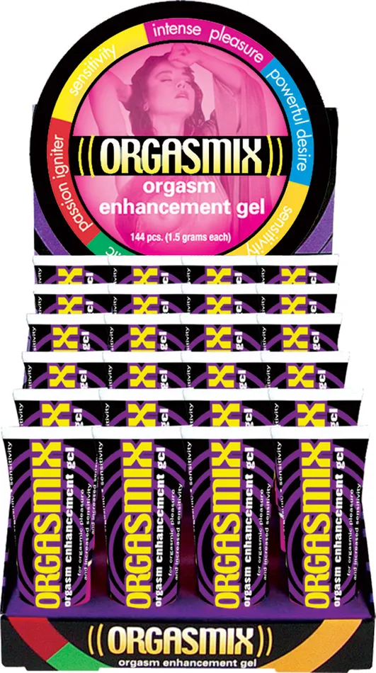Hott Products Orgasmix 24 Piece Display 1 Oz Tubes Couples