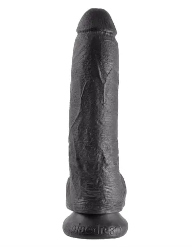 King Cock 9Inch Cock With Balls Black Pipedream Dildos