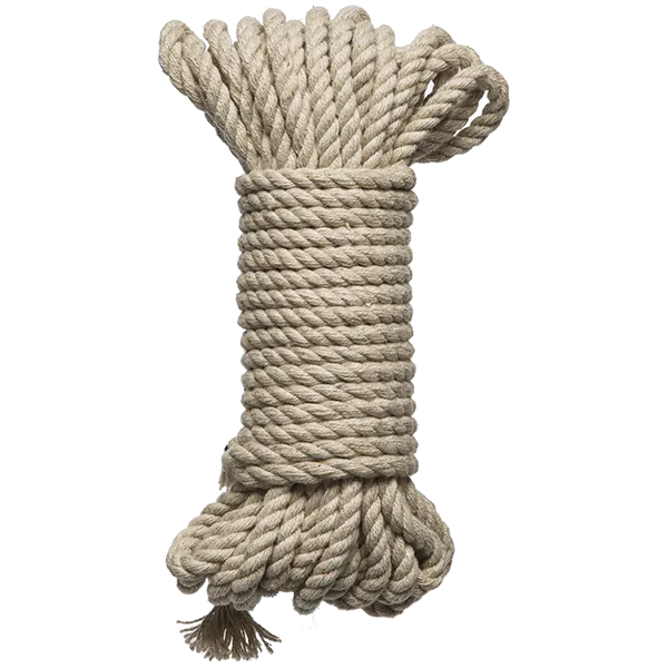 Kink Bind and Tie Hemp Bondage Rope 30 Ft Natural Doc Johnson Couples