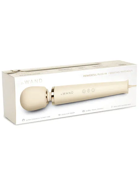 Le Wand Le Wand Powerful PlugIn Vibrating Massager Cream Female Sex Toys