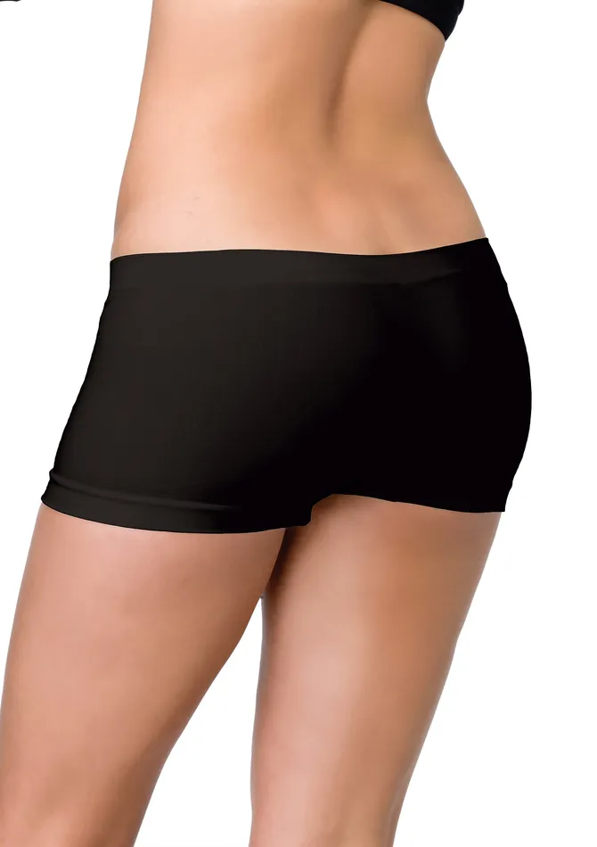 Leg Avenue Anal Seamless Boyshorts Black