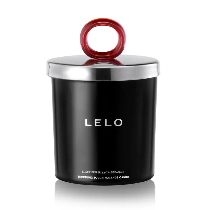 Lelo Vibrators Lelo Black Pepper And Pomegranate Flickering Touch Massage Candle