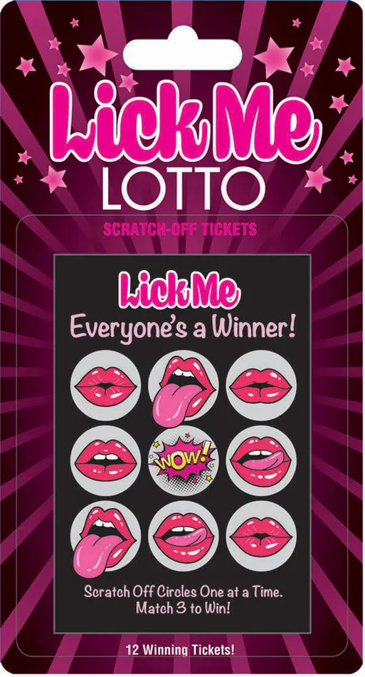 Lick Me Lotto 12 Winning Tickets Little Genie Vibrators