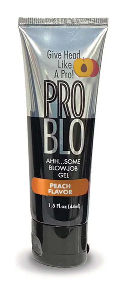 Little Genie Enhancers Problow Oral Pleasure Gel Peach