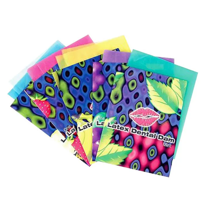 Lixx Latex Dental Dams 100 Piece Box Assorted Flavors Global Protection Couples