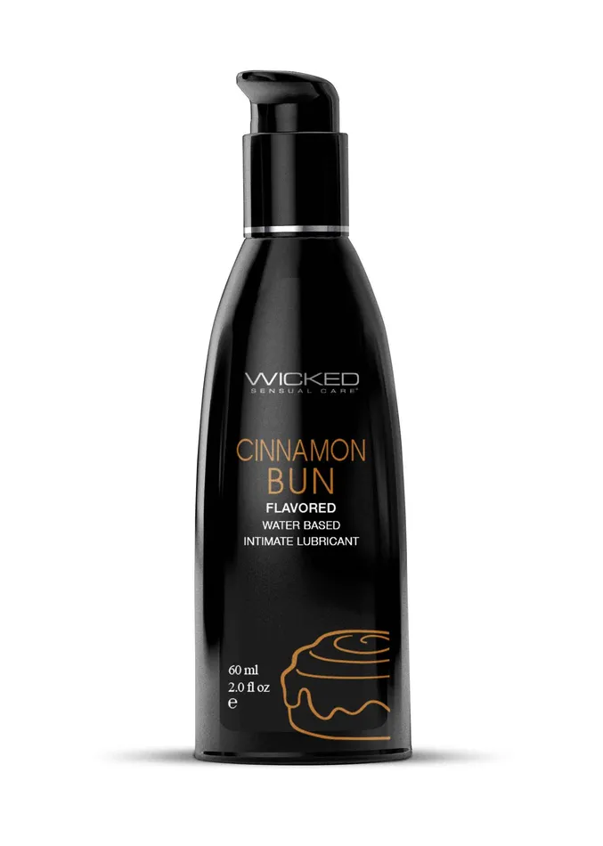 Lubricants Wicked Sensual Care Aqua Cinnamon Bun Flavored Water Based Intimate Lubricant 2 Fl Oz Lubricants Wicked Sensual Care Aqua Cinnamon Bun Flavored Water Based Intimate Lubricant 2 Fl Oz