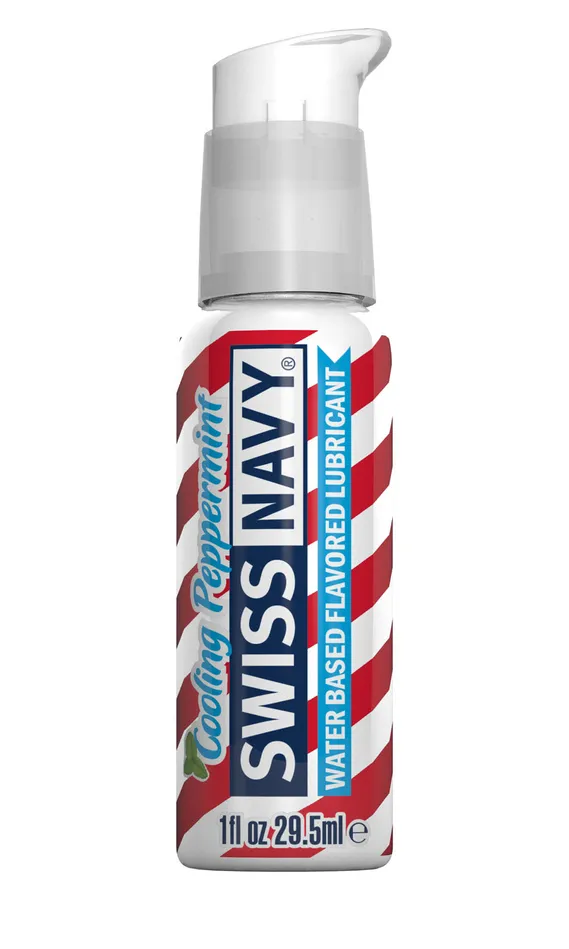 MD Science Lab Lubricants Swiss Navy Cooling Peppermint Lubricant 1oz 295ml